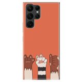 kilifland Samsung Galaxy S22 Ultra ile Uyumlu Kılıf Resimli Desenli Silikon Güzel Seri Three Hand 1818