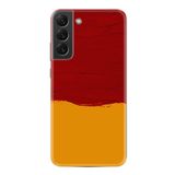 kilifland Samsung Galaxy S23 Plus ile Uyumlu Kılıf Silikon Desen Özel Seri Sarı Kırmızı Boya 1708