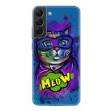 kilifland Samsung Galaxy S23 Plus ile Uyumlu Kılıf Silikon Desen Özel Seri Super Meow 1715