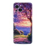 Kılıfland Samsung Galaxy S23 Pro Max ile Uyumlu Kılıf, Boutique Baskılı, Cennet Manzarası, Mor-Pembe