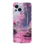 Kılıfland Samsung Galaxy S23 Pro Max ile Uyumlu Kılıf, Boutique Baskılı, Şelale Resimli, Pembe