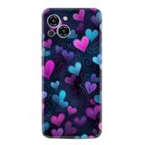 Kılıfland Samsung Galaxy S23 Pro Max Kılıf, Boutique Baskılı, Mavi Kalp Desenli