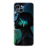 Kılıfland Samsung Galaxy S23 Pro Max Kılıf, Boutique Baskılı, Orman ve Gökyüzü Tasarımlı, Siyah
