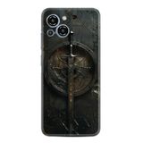 Kılıfland Samsung Galaxy S23 Pro Max Kılıf, Boutique Baskılı Sword Tasarım, Siyah