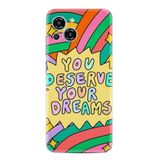 Kılıfland Samsung Galaxy S23 Pro Max Kılıf, Boutique Baskılı, You Deserve Your Dreams Tasarımı, Renkli