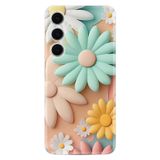 Kılıfland Samsung Galaxy S24 FE ile Uyumlu Kılıf, Boutique Baskılı, Rengarenk Çiçek Desen