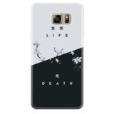 kilifland Samsung Galaxy S7 Edge ile Uyumlu Kılıf Desenli Silikon Güzel ile Uyumlu Kılıf Life And Death 1339