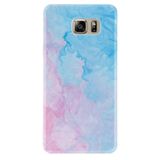 kilifland Samsung Galaxy S7 Edge ile Uyumlu Kılıf Desenli Silikon Güzel ile Uyumlu Kılıf Pink Blue Abstract 1385