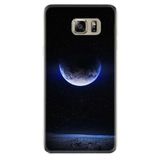 kilifland Samsung Galaxy S7 Edge ile Uyumlu Kılıf Resimli Desenli Silikon Güzel Seri Midnight Moon 1802