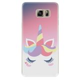 kilifland Samsung Galaxy S7 Edge ile Uyumlu Kılıf Silikon Desen Güzel Seri Sweety Unicorn 1737