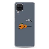 kilifland Samsung Uyumlu Galaxy M12 ile Uyumlu Kılıf Desenli Silikon Resimli Orange Escape St-1374