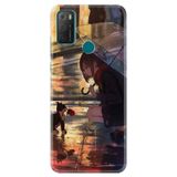 Kılıfland Silikon Telefon Kılıfı, Anime Kız ve Kedi Desen, Özel Seri, Renkli