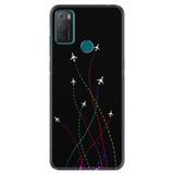Kılıfland Silikon Telefon Kılıfı, Uçak Tasarımı, Siyah, Omixx5 ile Uyumlu