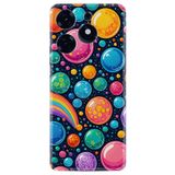 Kılıfland Spark 10 Pro Kılıf, Boutique Baskılı Renkli Balonlar Desenli, Siyah