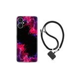kilifland Spark 9 Pro ile Uyumlu Kılıf Ipli Boyun Askılı Desenli Silikon Boyalar 1663