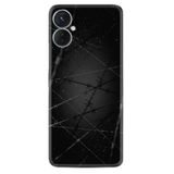 Kılıfland Spark 9 Pro Kılıf, Silikon, Desen Özel Seri Dikenli Tel, Siyah