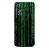 Kılıfland TCL 30 ile Uyumlu Telefon Kılıfı, Silikon, Matrix Desenli, Yeşil