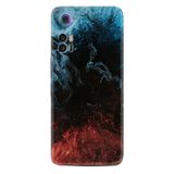 Kılıfland TCL 30 ile Uyumlu Telefon Kılıfı, Silikon, Resimli Desenli Baskılı, Red Blue Black Abstract