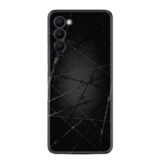 Kılıfland Tecno Camon 18 ile Uyumlu Silikon Kılıf, Dikenli Tel Desen, Siyah