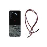 Kılıfland Tecno Camon 18P ile Uyumlu Rasta İpli Boyun Askılı Desenli Silikon Kılıf, Astronot Red Balon, Çok Renkli