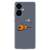 Kılıfland Tecno Camon 19 Pro ile Uyumlu Kılıf, Silikon, Resimli Desenli Baskılı, Orange Escape