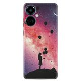 Kılıfland Tecno Camon 19 Pro ile Uyumlu Kılıf, Silikon, Resimli Desenli Baskılı, Pembe
