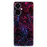Kılıfland Tecno Camon 19 Pro ile Uyumlu Silikon Kılıf, Desen Özel Seri Boyalar, Renkli