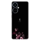 Kılıfland Tecno Camon 19 Pro ile Uyumlu Silikon Kılıf, Desen Özel Seri Love, Siyah