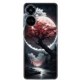 Kılıfland Tecno Camon 19 Pro Kılıf, Boutique Baskılı, Ağaç ve Ay Tasarımı