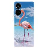 Kılıfland Tecno Camon 19 Pro Kılıf, Boutique Baskılı, Flamingo Desenli