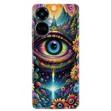 Kılıfland Tecno Camon 19 Pro Kılıf, Boutique Baskılı Göz Deseni, Renk39