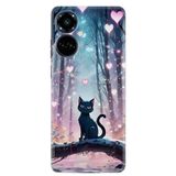 Kılıfland Tecno Camon 19 Pro Kılıf, Boutique Baskılı, Love Cats Tree Desenli, Renkli