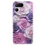 Kılıfland Tecno Camon 19 Pro Kılıf, Boutique Baskılı, Mor Güller, Resimli