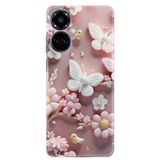 Kılıfland Tecno Camon 19 Pro Kılıf, Boutique Baskılı, Pembe Kelebekler, Resimli