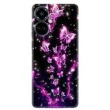 Kılıfland Tecno Camon 19 Pro Kılıf, Boutique Baskılı, Pembe Neon Kelebekler, Resimli