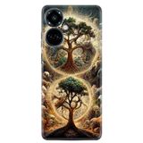 Kılıfland Tecno Camon 19 Pro Kılıf, Boutique Baskılı Resimli, İkili Ağaç Desen