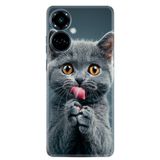 Kılıfland Tecno Camon 19 Pro Kılıf, Boutique Baskılı Resimli Komik Kedi, Renk8