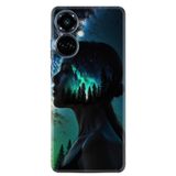 Kılıfland Tecno Camon 19 Pro Kılıf, Boutique Baskılı, Woman in Tree Desenli, Renkli