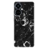 Kılıfland Tecno Camon 19 Pro Kılıf, Silikon, Black Hole Marble Desenli, Siyah