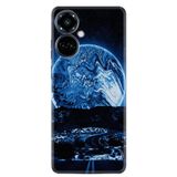 Kılıfland Tecno Camon 19 Pro Kılıf, Silikon, Desen, Mavi Gece