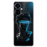 Kılıfland Tecno Camon 19 Pro Kılıf, Silikon, Desen Özel Seri Alone 1668, Siyah