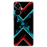 Kılıfland Tecno Camon 19 Pro Kılıf, Silikon, Desen Özel Seri Smoke, Siyah