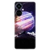 Kılıfland Tecno Camon 19 Pro Kılıf, Silikon, Desen, Super Planet, Renkli