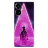 Kılıfland Tecno Camon 19 Pro Kılıf, Silikon, Platinium Series, Astro Purple, Resimli Desenli