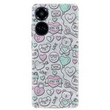 Kılıfland Tecno Camon 19 Pro Kılıf, Silikon, Platinium Series, Resimli Desenli, I Love You, Beyaz