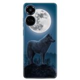 Kılıfland Tecno Camon 19 Pro Kılıf, Silikon, Platinium Series, Resimli Desenli, Kurt Moon, Mavi