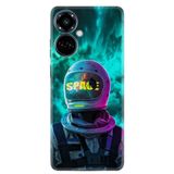 Kılıfland Tecno Camon 19 Pro Kılıf, Silikon, Platinium Series, Resimli Desenli, Space, Renkli