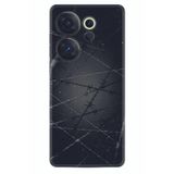Kılıfland Tecno Camon 20 Premier 5G ile Uyumlu Silikon Kılıf, Dikenli Tel Desen, Siyah