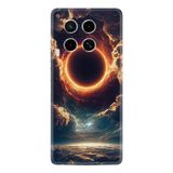 Kılıfland Tecno Camon 30 Pro 5G ile Uyumlu Hayat Serisi Güneş Tutulması Desenli Arka Kapak Kılıf, Silikon, Çok Renkli