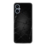 Kılıfland Tecno Hot 40i ile Uyumlu Silikon Kılıf, Dikenli Tel Desen, Siyah